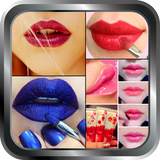 DIY Lip Makeup Girl Steps Home Idea Design Gallery icon