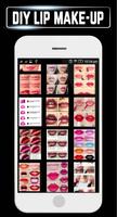 DIY Lip Makeup Girl Steps Home Idea Design Gallery Affiche