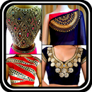 Latest Mirror Work Blouse Designs Collar Back neck APK