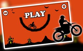 Free Moto Racer Halloween Town Affiche