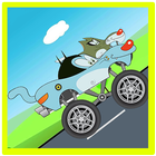 Oggy Road Runner Truck - amazing racing game icône