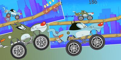Oggy Road Runner Truck - amazing racing game スクリーンショット 3
