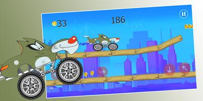 Oggy Road Runner Truck - amazing racing game スクリーンショット 1