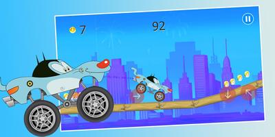 Oggy Road Runner Truck - amazing racing game スクリーンショット 2