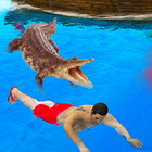 Wild Hungry Crocodile Attack : Water Attack Games icono