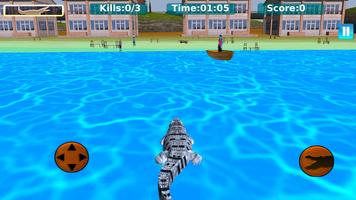 Wild Hungry Crocodile Attack : Water Attack Games captura de pantalla 1
