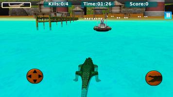 Wild Hungry Crocodile Attack : Water Attack Games captura de pantalla 2