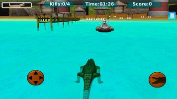 Wild Hungry Crocodile Attack : Water Attack Games screenshot 2