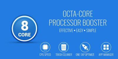 8 Core CPU Booster الملصق