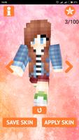 Cute Girl Skins for MCPE ポスター