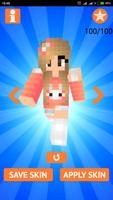 Girl Skins for Minecraft Affiche