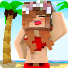 Skins Girl in Swimsuit for Minecraft Zeichen