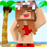 Skins Girl in Swimsuit for Minecraft ícone