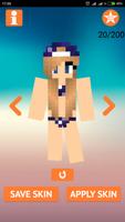 Skins Girl in Swimsuit for Minecraft imagem de tela 2