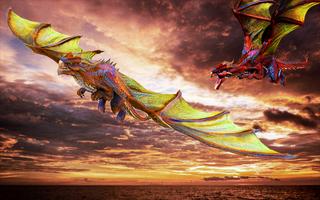 Jurassic Flying Dragon Kingdom: Dino Hunter Games plakat