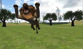 Real Lion Simulator 3D الملصق