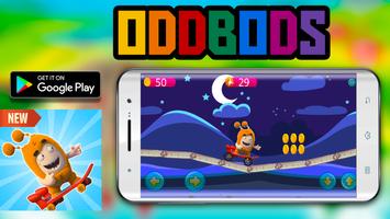 Skater Oddbods go free game ポスター