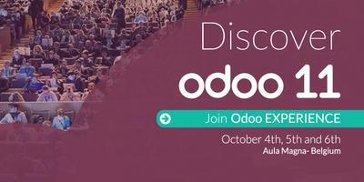 Odoo Experience poster