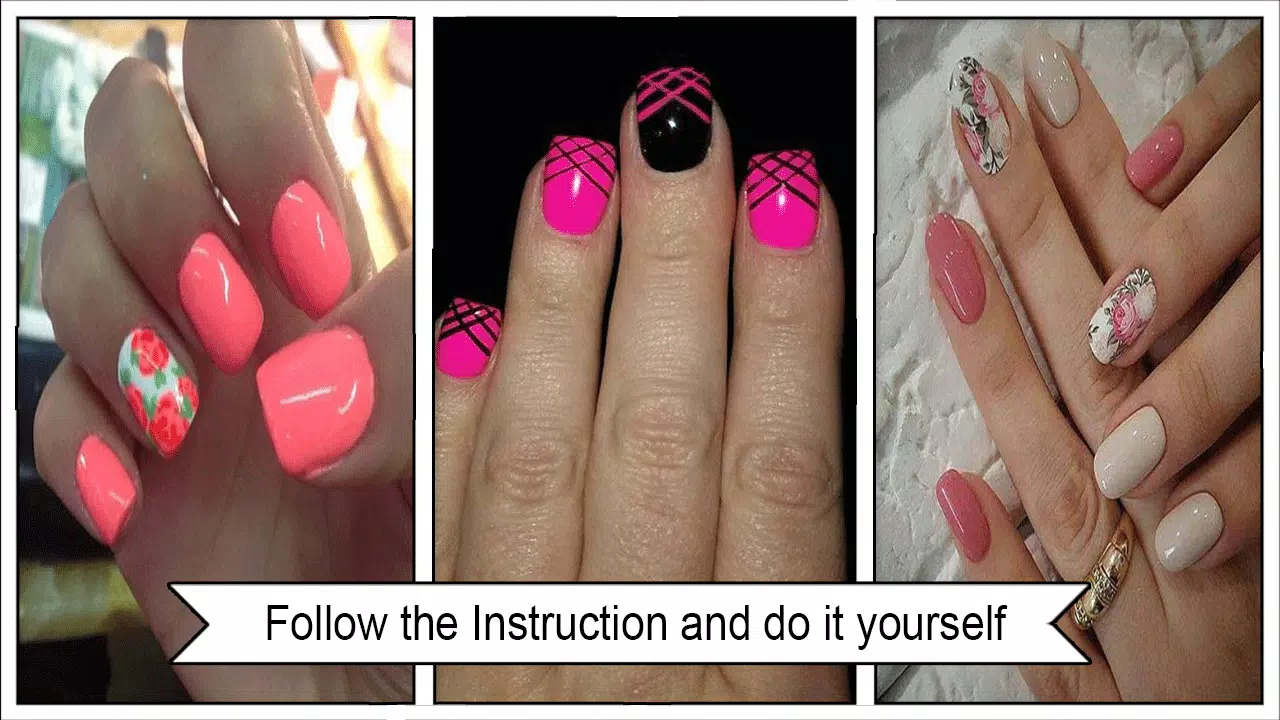 Floral Hot Pink Nail Art Design APK for Android Download