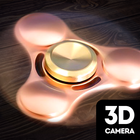 Caméra spinner à main 3d icône