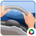 Simulator driving car