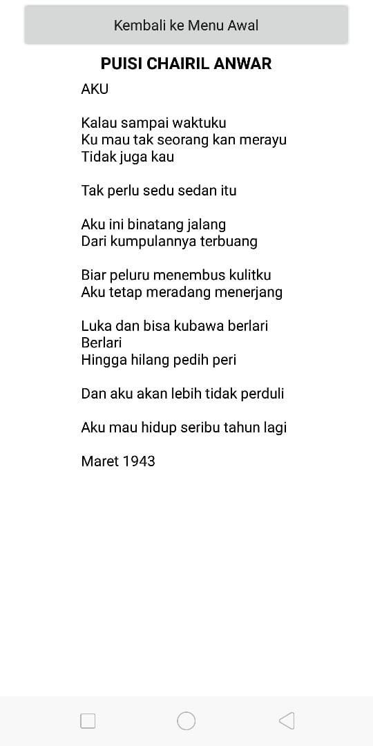 Gratis Download Gambar Puisi Chairil Anwar For Android Apk Download Terbaru oleh Cikimm.com