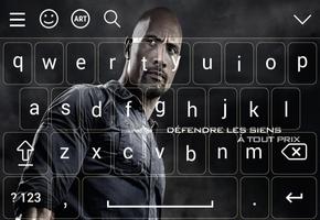 Keyboard For Dwayne Johnson The Rock captura de pantalla 1