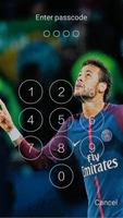 Keypad Lock Screen For Neymar Jr PSG & HD photos تصوير الشاشة 1