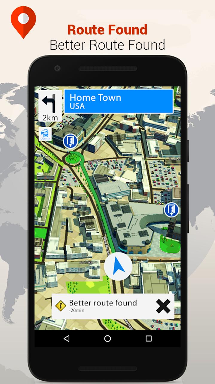 Скачать GPS навигатор без интернета через спутник картами APK для Android