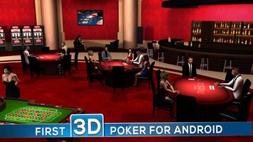 Poker 3D الملصق