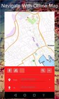 World offline maps with GPS Affiche