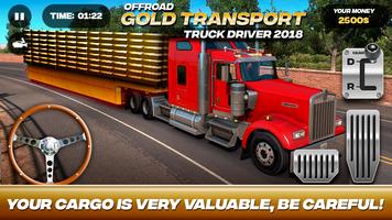 Offroad Gold Transport Truck Driver ảnh chụp màn hình 2