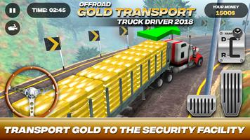 Offroad Gold Transport Truck Driver capture d'écran 3