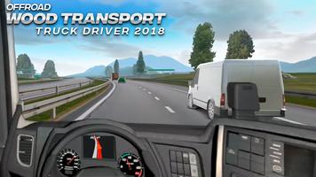 Offroad Wood Transport Truck Driver 2018 ảnh chụp màn hình 1