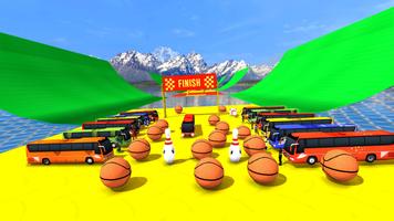 Superhero Color Bus Racing Stunt 3D screenshot 2