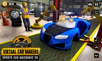 Virtual Car Makers: Sports Car Mechanic 3D poster