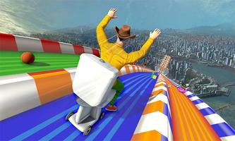 Donuts Wheel Race On Mega Ramp screenshot 2