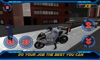 Motorbike Cop Extreme 3D Chase Affiche