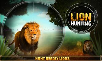 Wild Lion Sniper Shooter Affiche