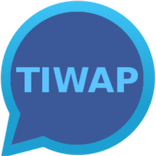 Tiwap Blue Emoji Text