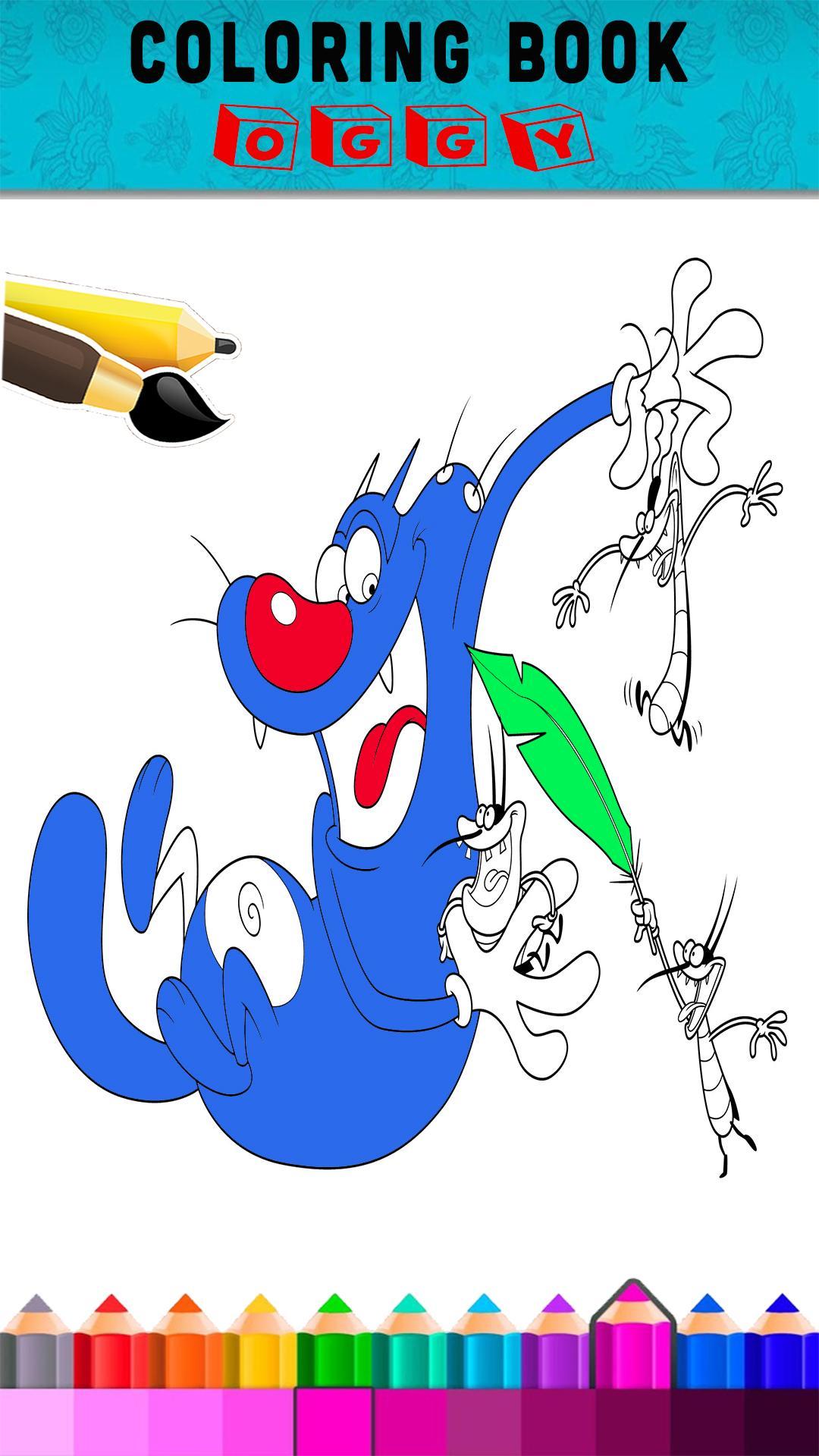 Coloriage Enfant Oggy Et Les Cafards For Android Apk Download