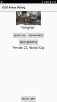 Kenya Dating Site - OGO capture d'écran 3