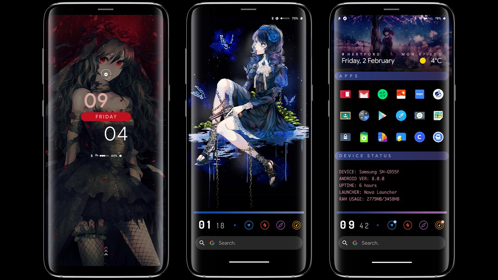 Android 用の Klwp Hana For Galaxy S8 Note 8 Apk をダウンロード