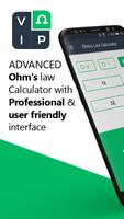 Ohms Law Calculator - Valt/Amp poster