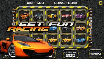 Car Race Queens Slots - Casino Poster