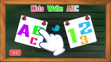 Kids write ABC Affiche