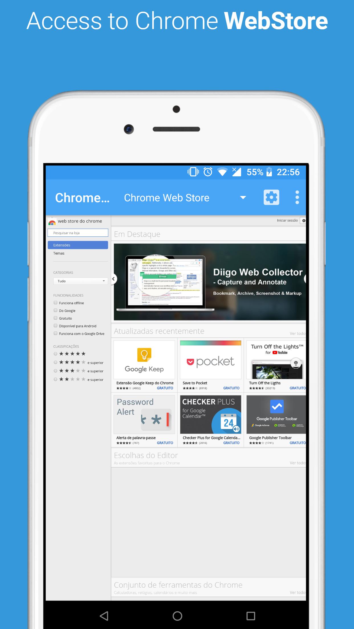 Developer Dashboard for Chrome Web Store for Android APK