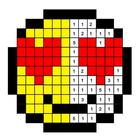 Emoji Color By Number Pixel Art Sandbox-icoon