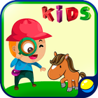 Animal sounds for kids آئیکن