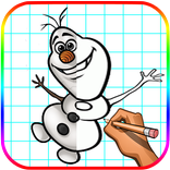 Learn How to Draw Olaf Easy Step (FREE)